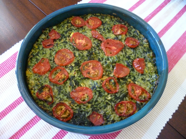 Spinach and Rice Cake