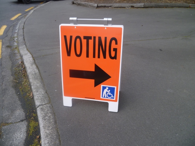  Early Voting, Fendalton Library, for New Zealand elections, 20 September, 2014
